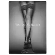 Victoria's Secret Blue Lace Top Fishnet Thigh Highs Size S