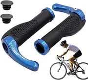 Lock on Bike Handlebar Grip,Replacement Rubber Bikes Lock on Grips - Secure Comfortable Cycling Accessories, Bicycles Handle Clamp for Enhanced Control Performance