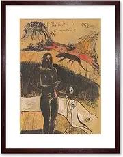 Painting Gauguin French Nave Fenua Old Master Framed Wall Art Print