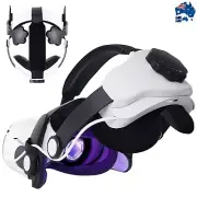 For Oculus Quest 2 VR Headset Head Strap Elite Band Adjustable w/5300mAh Battery