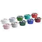 Valor 8 oz. Enameled Mini Cast Iron Pot with Cover (select color below)