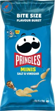 Minis Multipack Salt and Vinegar Snack Potato Chips, 5-Pack (5 X 19G)