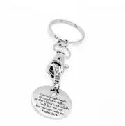 23rd Psalm Charm Keychain, Psalm 23 4, I Fear No Evil For God Is With Me, Going