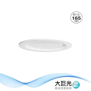 【大巨光】LED 20W 崁燈-崁孔 16.5CM(LW-11-510D)