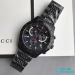 GUCCI 古馳 G-TIMELESS 三眼石英-計時男錶-44MM-YA126258