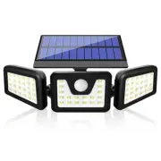 SolarX 3 Head 100LEDs Solar Motion Sensor Light Outdoor Garden Security Light