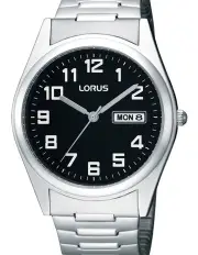 [Lorus] Black Dial 38mm Silver Daywear Watch RXN13CX 9