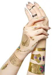 Crown Jewels Temporary Tattoos