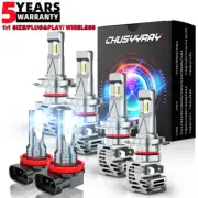 For Smart Fortwo 2008-2015 -6x 6000K LED Headlight High/Low+Fog Light Bulbs Kit (for: Smart)