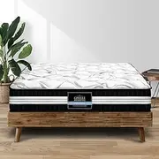 Giselle Bedding Double Mattress Bed Foam Mattresses 30cm Thickness, with 5-Zone Pocket Spring System and Breathable Euro Top, 5Yrs Warranty, Medium Firm, White with Vacuum Packed