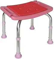 SJIALEN Pregnant Woman On Bath Stool Non-Slip Bathroom Chair Home Shower Stool Lightweight Elderly Bath Chair Shower Chair(Pink,B)
