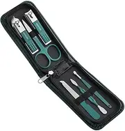 Nail Scissors Set Household High End Mens And Womens Special Nail Clippers Manicure Beauty Tools 6 Piece Portable Household,Green 6piece set