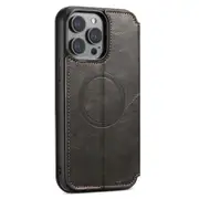 For iPhone 15 Pro Max Case Wallet Cover Compatible with Magsafe Black