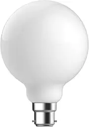 Domus Lighting G95 8.5W B22 2700K Dimmable LED Filament Light, Frosted