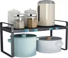 MAGGHEVI Expandable Cabinet Shelf Organizer Storage Rack，Cupboard Stand Spice...