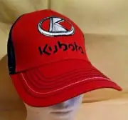 KUBOTA HAT BASEBALL CAP ORANGE BLACK NWOT MESH ADJ K PRODUCTS COMCAP ONE SIZE.