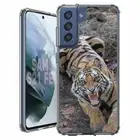 For Samsung Galaxy S20 S21 S23 S24 FE 5g TPU Case+Glass(Tiger Roar)