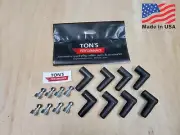 7mm 8mm Ignition Spark Plug Boots & Terminals 90 degree right angle USA Set 8
