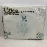 Vintage UTICA BY J. P. Stevens No Iron Percale TWIN FITTED SHEET