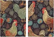 [BWQMNT] Passport Holder Leather Passport Holder Covers Case Cartoon Cute Otter Printed Passport Book for Documents, Travel Gifts, Chicken Print, 20.3x13.8cm