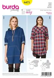 BURDA 6475 - MISSES DRESSES Sewing Pattern Size 8 - 18 Skill: SUPER EASY