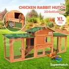 Chicken Run Coop Chook Cage Wood House Duck Enclosure Rabbit Hutch Bunny Outdoor