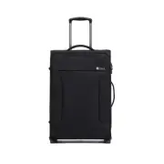Tosca So-Lite 3.0 25" Checked Trolley Holiday/Travel Suitcase Luggage - Black