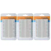 400 Point Solderless Prototype PCB Breadboard Protoboards (Pack of 3) by Mall