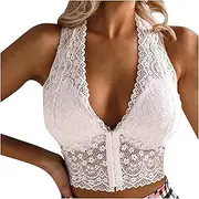 [Generic] Kimono Lingerie Underwear Bra for Woman Plus Size Daily Sleeveless Bra Sexy Aprons for Women Lingerie