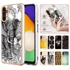 For Samsung Galaxy A54 A25 A14 A04E Plating Shockproof Pattern Slim Phone Case