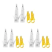 6x Punch Down Tool RJ45 RJ11 Cat5E Cat6 Phone Cable Socket 9532