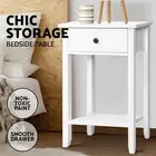 Artiss Bedside Table Drawers Side Table Shelf Storage Cabinet Nightstand BOWIE