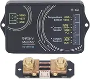 Veulrn Battery Monitor,Bluetooth Battery Capacity Tester,100A 0‑120V Voltmeter Ammeter Testing Tool,Wireless Battery Multimeter