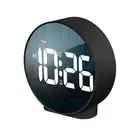 LED Digital Alarm Clock with Snooze for Teens in White and Black Colors