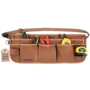 Tool Apron, Waist Apron, Tool Belt | Waxed Canvas Heavy Duty Work Apron, 11-P...