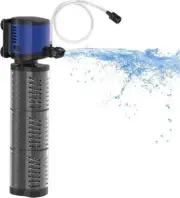 Biological Internal Fish Tank Filter with Oxygen Pump Aquarium Filtration System