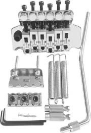 Electric Guitar Double Locking Tremolo Bridge for Floyd Rose Style, Chrome