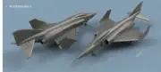L'Arsenal Models 1/700 RF-4B PHANTOM II FOLDED WINGS (5) 3D Printed Set