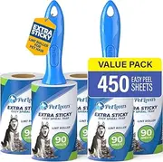 [PetLovers] Extra Sticky Lint Roller Mega Value Set 450 Sheets for Pet Hair Removal Dog and Cat Lint Remover