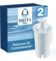WOW! 2 Brita PLUS HIGH DENSITY Filters (Traps 2X Contaminants) & FAST FREE SHIP!