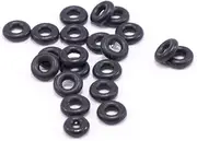 [BodyJewelryOnline] O-Ring Package of 20 Black Rubber Perfect for Tunnels Plugs and Tapers, Also for Any Piercing Retainer Eyebrow, Labret, Industrial, Cartilage