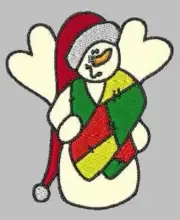 More SNOWMEN, Quilting Blocks, Machine Embroidered, 10 Designs, 12 Squares