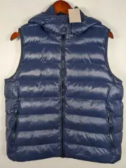 Peter Millar Vest Women's XL Chiron Hooded Puffer Crown Sport Navy Blue Full Zip