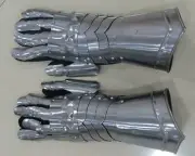 Medieval Knight Gauntlets Functional Gloves Larp Reenactment Glove Iron Gauntlet