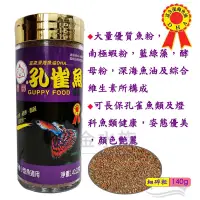 在飛比找蝦皮購物優惠-台灣 福壽 FUSO 孔雀魚飼料 小型魚 140g (免疫、