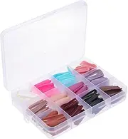 MERRYHAPY False Nails Set for Women Frosted Ballet Nail Art Tips Manicure Kit Fake Nails Pack 12 Boxes