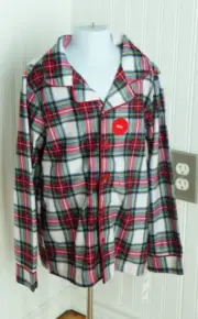 NEW Family PJs Stewart Plaid Kids Pajama Top Size M (8) NWT
