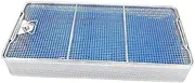 Medical Surgical Instrument Sterilization Box,Punched Holes All Around, Equipped with Silicone Pad,Dental Trays,304 Stainless Steel High Temperature and High P(Size:45cm*25cm*7cm(17.7in*9.8in*2.8in))