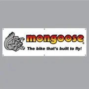 Mongoose - Built to fly Yellow/Orange with dots Banner - old school bmx