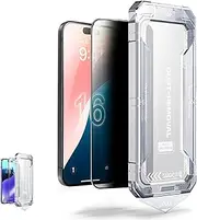 Smoothshield 2 Packs – Tempered Glass Screen Protector with Anti-Scratch Anti-Fingerprint Privacy & Auto Dust-Free Install, Easy Installation, Precise Position, Strong (HD 2 Packs,For iPhone 12Pro Max)